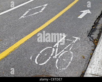 Cycling path Stock Photo