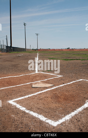 USA, Arizona, Baseball home plate Stock Photo