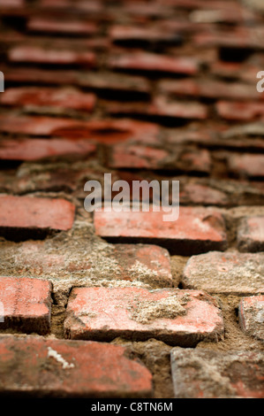 Old brick wall. Close up Stock Photo