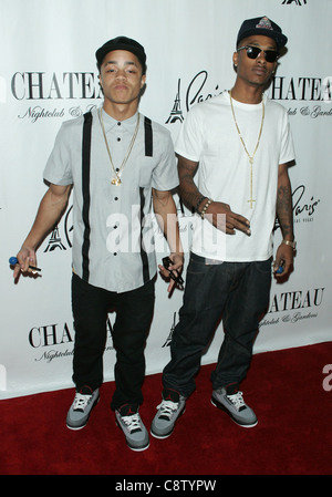 Ben J, Legacy of New Boyz in attendance for Celebrities at Chateau Nightclub - FRI, Paris Las Vegas Hotel, Las Vegas, NV Stock Photo