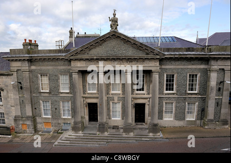 covnty county hall CASTLE DITCH Pen Deitsh caernarfon gwynedd north wales uk Stock Photo