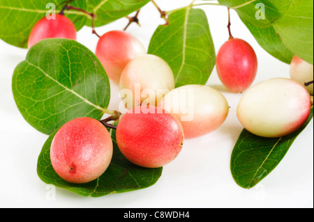 nham dang or sour fruit on white Stock Photo