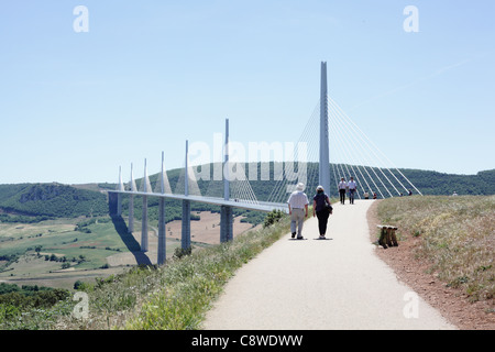 Viaduc de Millau, France, May 2011 Stock Photo