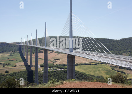 Viaduc de Millau, France, May 2011 Stock Photo