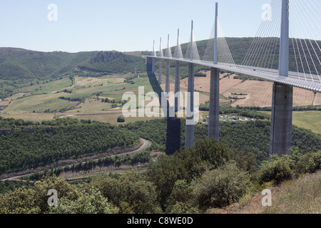 Viaduc de Millau, France, May 2011 Stock Photo