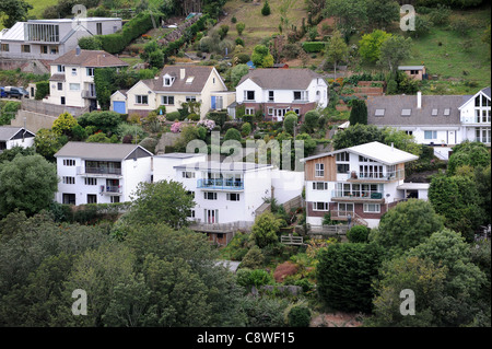 Modern houses in Dartmouth Devon England Uk Stock Photo