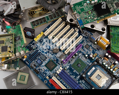 Old Computer Component Models old computer components Stock Photo - Alamy