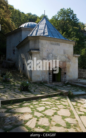 Demir Baba Teke, a 16th-century Alevi mausoleum (türbe), near  village of Sveshtari, Isperih municipality, Balkans, Bulgaria Stock Photo