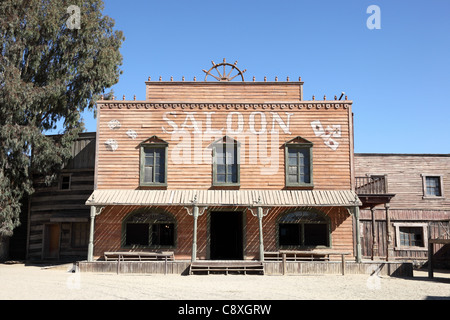 Western style saloon in an old American town Stock Photo