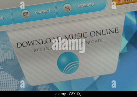 download music online Stock Photo