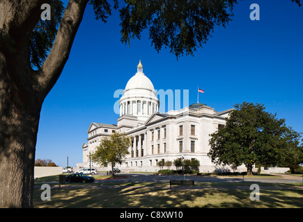 The Arkansas State Capitol Building, Little Rock, Arkansas, USA Stock Photo