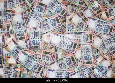 Indian 100 rupee notes Stock Photo