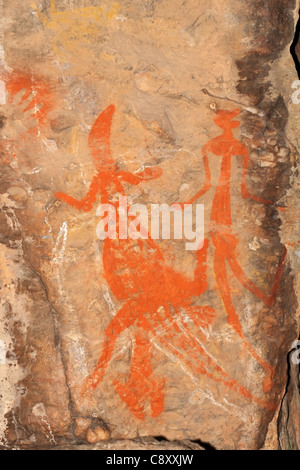 Aboriginal rock art at Nourlangie, Kakadu National Park, Northern Territory, Australia Stock Photo