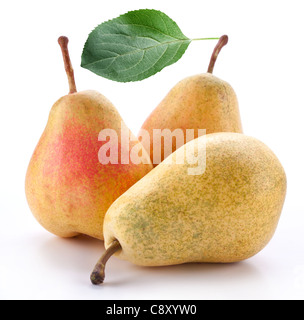 Pears on a white background Stock Photo