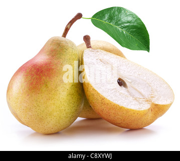 Pears on a white background Stock Photo