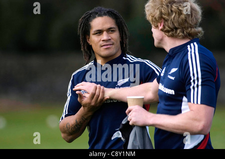 New Zealand All Blacks rugby union player Rodney So'oialo. Editorial use only. Stock Photo