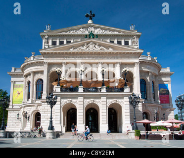 Old Opera House in Frankfurt Germany Stock Photo