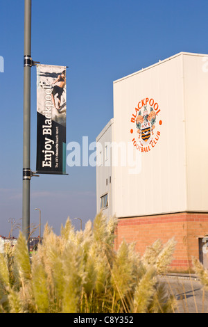 Blackpool, Bloomfield Road football stadium Stock Photo