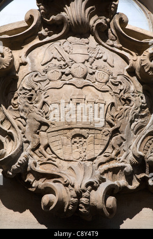 arm of Prague from palace facade Stock Photo