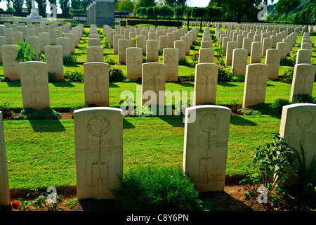 Commonwealth war graves Monte Cassino, Cassino Italy, Canadian War Graves Stock Photo