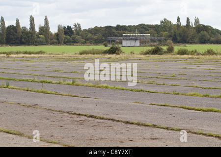 Site of former airfield at Wisley. Surrey, UK. Stock Photo