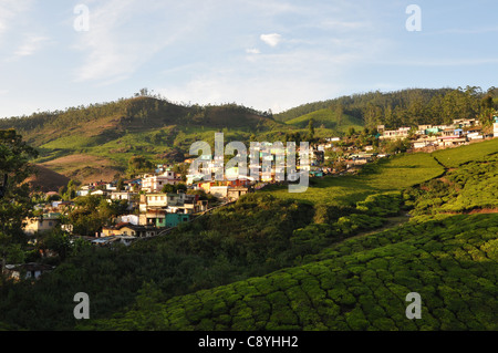 Village in the hills. Stock Photo