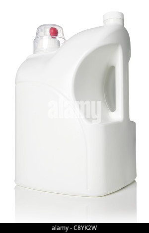 White plastic bottle Stock Photo