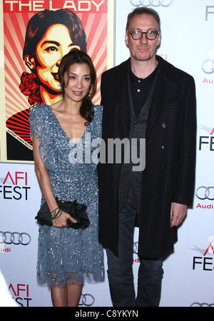 MICHELLE YEOH & DAVID THEWLIS THE LADY. GALA SCREENING AFI FEST 2011 HOLLYWOOD LOS ANGELES CALIFORNIA USA 04 November 2011 Stock Photo