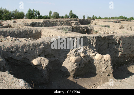 Early neolithic archaeological site of Kortik Tepe near Agil Koyu Stock ...