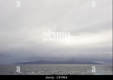 North Island covered by cloud, New Zealand Stock Photo