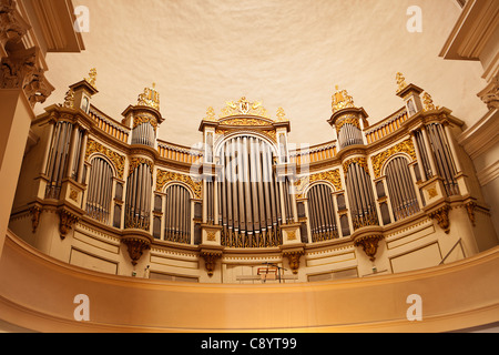 Pipe Organ In Helsinki Lutheran Cathedral Stock Photo