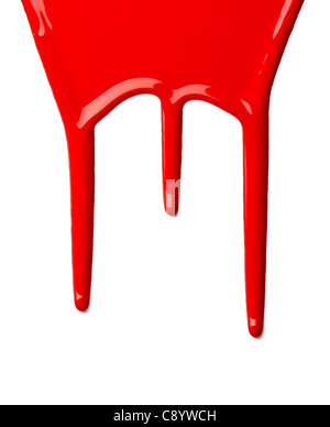 close up of paint leaking Stock Photo