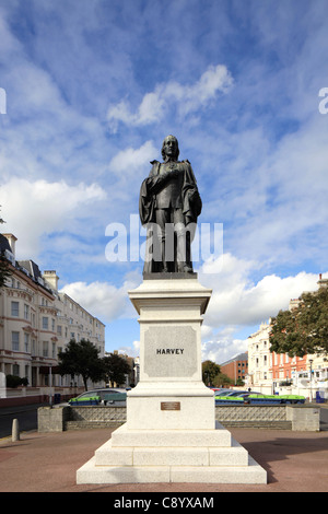 William Harvey statue on the Leas at Folkestone Stock Photo