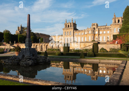 Formal gardens at Blenheim Palace, Oxfordshire. UK Stock Photo