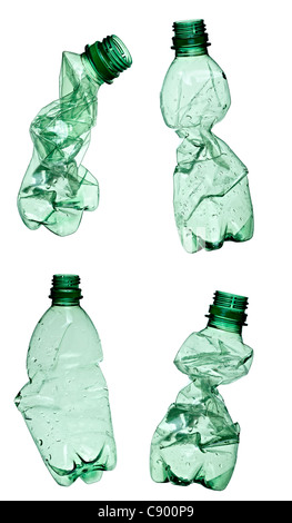 empty plastic drink bottle on white background Stock Photo - Alamy