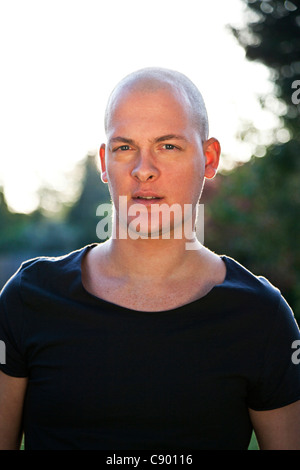 portrait of a young man outdoors Stock Photo