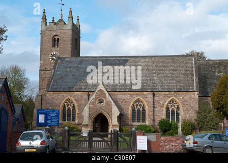 St. Mary's parish church in the historic market town of Tenbury Wells in worcestershire Stock Photo