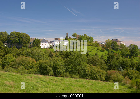 View at Kronenburg, Eifel, North Rhine-Westfalia, Germany, Europe Stock Photo