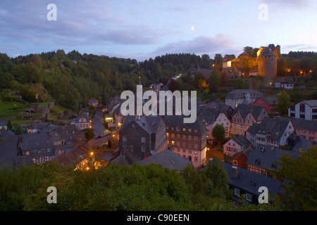 Viewl at Monschau, Evening, Eifel, North Rhine-Westfalia, Germany, Europe Stock Photo