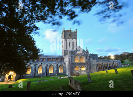 St. Davids Cathedral in Pembrokeshire, Pembrokeshire Coast National Park, south-Wales, Wales, Great Britain Stock Photo