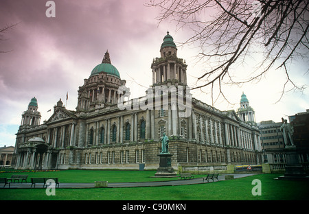In the centre of Donegall square is Belfast City Hall the headquarters of Belfast City Council. It is a baroque revival