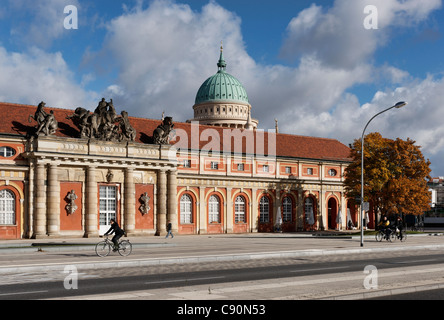 Breadth Street, Stables, Film Museum, Nikolai Church, builder Georg Wenzeslaus von Knobelsdorff, Potsdam, Brandenburg, Germany Stock Photo