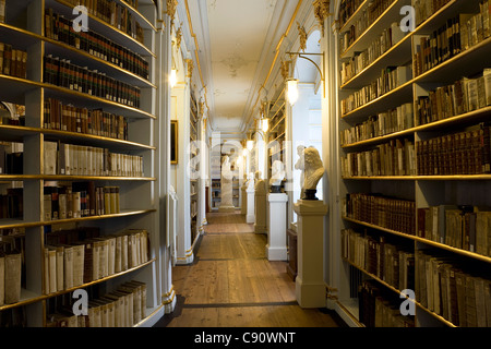 The historic Rococo room of the Duchess Anna Amalia Library, Weimar, Thuringia, Germany, Europe Stock Photo