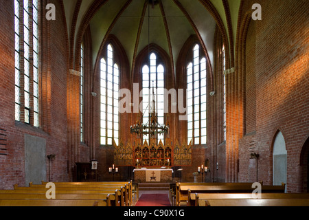 Interior view of abbey church, Cismar monastery, Cismar, Schleswig-Holstein, Germany, Europe Stock Photo