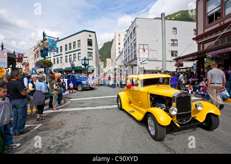 Custom car on the 4th July parade. Juneau. Alaska. USA Stock Photo