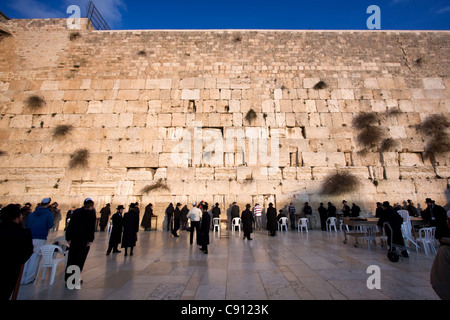 Western Wall in Jerusalem in Israel Stock Photo