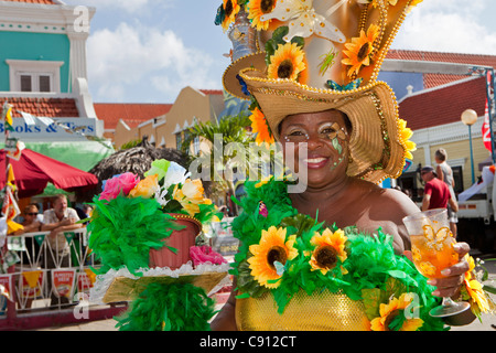 The Netherlands, Bonaire Island, Dutch Caribbean, Kralendijk, Carnival. Stock Photo