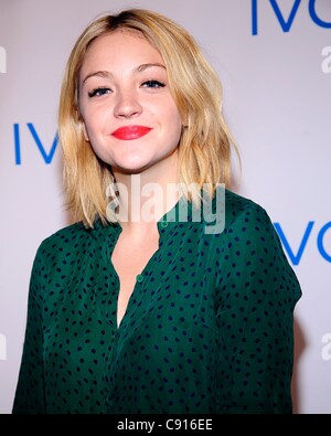 Abby Elliot at the press conference for Ivory Brand Campaign Launch, The Metropolitan Pavilion, New York, NY November 7, 2011. Photo By: Lee/Everett Collection Stock Photo