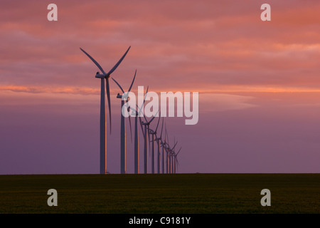 Wind turbines Fleurieu Peninsula South Australia Stock Photo