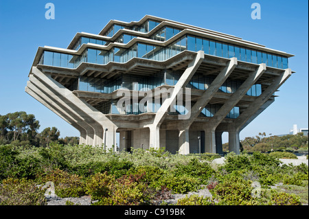 The Geisel Library Building at the UC San Diego campus, La Jolla, California, USA Stock Photo